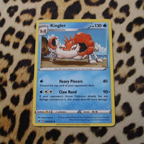 Kingler 044/202 Pokemon Card - Picture 1 of 1